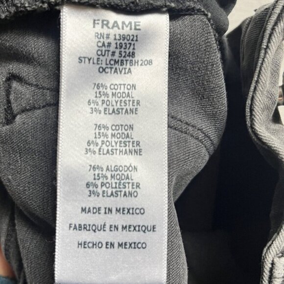 Frame Le Crop mini boot raw hem denim jeans Sz 27 - Picture 9 of 13